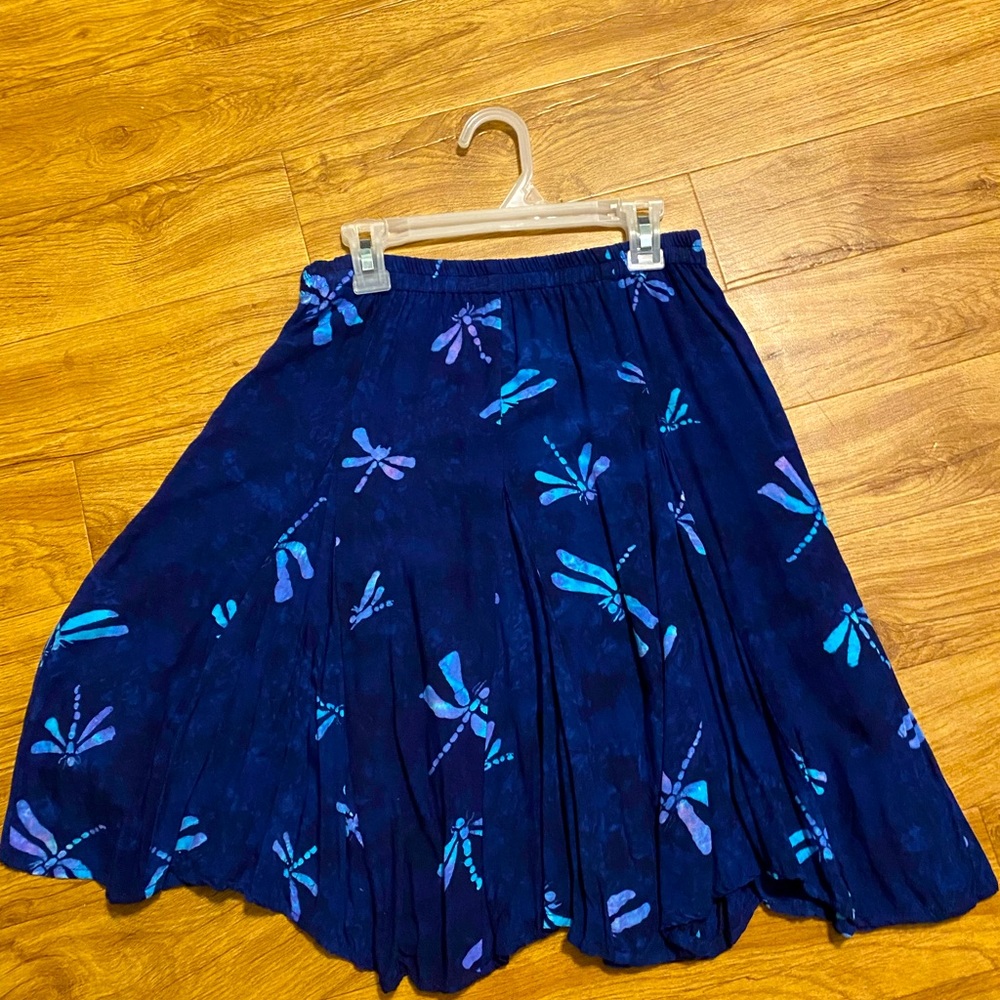 S/M mini skirt with dragonflies